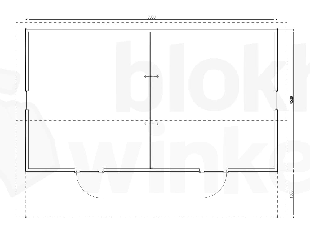 Plattegrond Woodford houtskeletbouw tuinhuis Sacramento 800x450 Plattegrond Woodford houtskeletbouw tuinhuis Sacramento 800x450