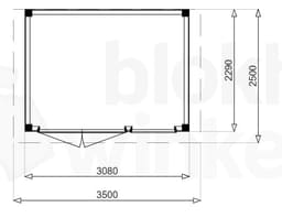 vrijstaand zelfbouw tuinhuis van douglas Outback Douglas Brisbane 350x250 - Outback - OBBR350250 - 350x250