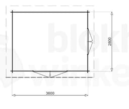 Plattegrond blokhut Ceres