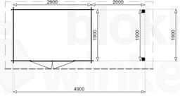 Plattegrond blokhut Ferrara