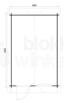 blokhut Kentucky 300x450 - Flexford - FFKT300450 - 300x450