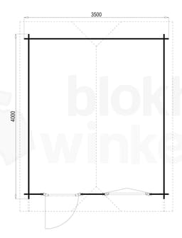 blokhut Kentucky 350x400 - Flexford - FFKT350400 - 350x400