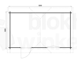 blokhut Kentucky 500x300 - Flexford - FFKT500300 - 500x300