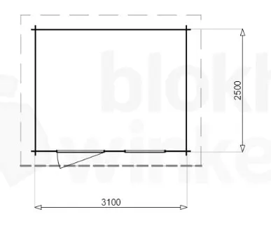 Plattegrond blokhut Livorno Plattegrond blokhut Livorno