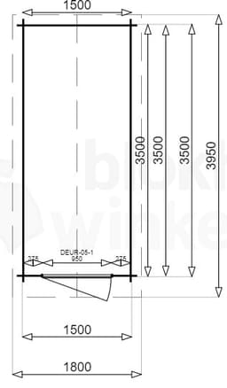 blokhut Montana 150x350 - Luxhouse - FFMO150350 - 170x370