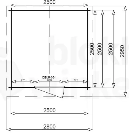 blokhut Montana 250x250 - Luxhouse - FFMO250250 - 270x270 blokhut Montana 250x250 - Luxhouse - FFMO250250 - 270x270
