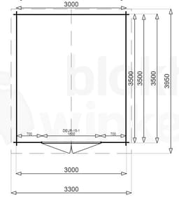 blokhut Montana 300x350 gecoat - Luxhouse - FFMO300350-GECOAT - 320x370