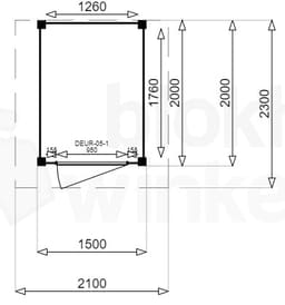 actie blokhut plat dak New Jersey 150x200 - Luxhouse - FFNJ150200 - 150x200