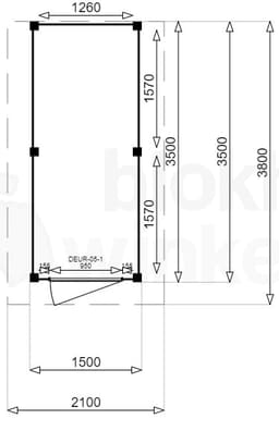 actie blokhut plat dak New Jersey 150x350 - Luxhouse - FFNJ150350 - 150x350