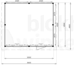 actie blokhut plat dak New Jersey 500x450 - Luxhouse - FFNJ500450 - 500x450