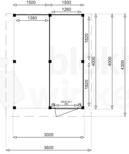 actie blokhut plat dak New Jersey Lounge 150x400 - Luxhouse - FFNJLO150400 - 150x400