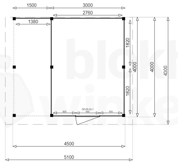 actie blokhut plat dak New Jersey Lounge 300x400 geïmpregneerd - Luxhouse - FFNJLO300400-DI - 300x400 actie blokhut plat dak New Jersey Lounge 300x400 geïmpregneerd - Luxhouse - FFNJLO300400-DI - 300x400