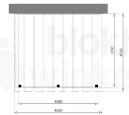 Aanbouw zelfbouw douglas veranda Outback Douglas Aanbouw Veranda 450x400 - Outback - ODAV450x400 - 450x400