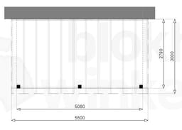 Aanbouw zelfbouw douglas veranda Outback Douglas Aanbouw Veranda 550x300 - Outback - ODAV550x300 - 550x300