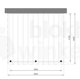 Aanbouw zelfbouw douglas veranda Outback Douglas Aanbouw Veranda 550x500 - Outback - ODAV550x500 - 550x500