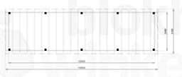 vrijstaande zelfbouw douglas veranda Outback Douglas Vrijstaande Veranda 1050x300 - Outback - ODVV1050x300 - 1050x300