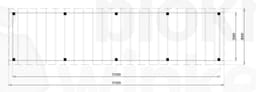 vrijstaande zelfbouw douglas veranda Outback Douglas Vrijstaande Veranda 1150x300 - Outback - ODVV1150x300 - 1150x300