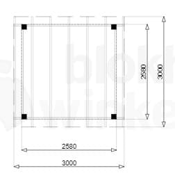 Plattegrond Outback Douglas Vrijstaande Veranda 300x300