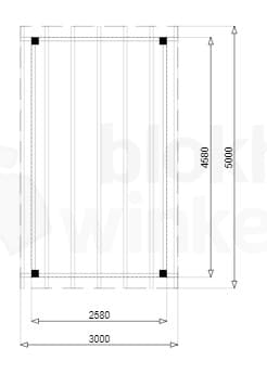 vrijstaande zelfbouw douglas veranda Outback Douglas Vrijstaande Veranda 300x500 - Outback - ODVV300x500 - 300x500