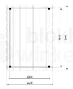 vrijstaande zelfbouw douglas veranda Outback Douglas Vrijstaande Veranda 350x500 - Outback - ODVV350x500 - 350x500