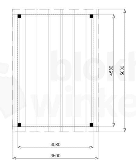 Plattegrond Outback Douglas Vrijstaande Veranda 350x500