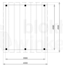 vrijstaande zelfbouw douglas veranda Outback Douglas Vrijstaande Veranda 400x450 - Outback - ODVV400x450 - 400x450