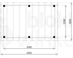 vrijstaande zelfbouw douglas veranda Outback Douglas Vrijstaande Veranda 450x300 - Outback - ODVV450x300 - 450x300