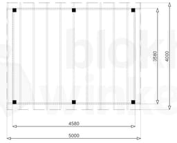 vrijstaande zelfbouw douglas veranda Outback Douglas Vrijstaande Veranda 500x400 - Outback - ODVV500x400 - 500x400