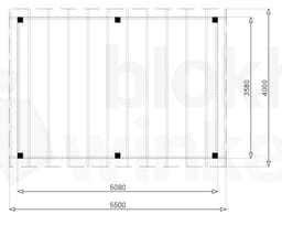 vrijstaande zelfbouw douglas veranda Outback Douglas Vrijstaande Veranda 550x400 - Outback - ODVV550x400 - 550x400