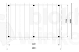 vrijstaande zelfbouw douglas veranda Outback Douglas Vrijstaande Veranda 600x400 - Outback - ODVV600x400 - 600x400