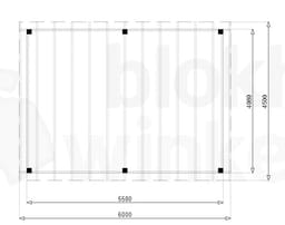 vrijstaande zelfbouw douglas veranda Outback Douglas Vrijstaande Veranda 600x450 - Outback - ODVV600x450 - 600x450