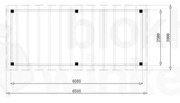 vrijstaande zelfbouw douglas veranda Outback Douglas Vrijstaande Veranda 650x300 - Outback - ODVV650x300 - 650x300