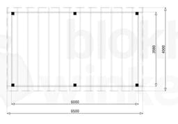 vrijstaande zelfbouw douglas veranda Outback Douglas Vrijstaande Veranda 650x400 - Outback - ODVV650x400 - 650x400