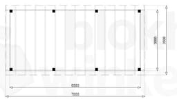 vrijstaande zelfbouw douglas veranda Outback Douglas Vrijstaande Veranda 700x350 - Outback - ODVV700x350 - 700x350
