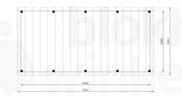 vrijstaande zelfbouw douglas veranda Outback Douglas Vrijstaande Veranda 900x450 - Outback - ODVV900x450 - 900x450