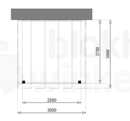 Aanbouw veranda Outback Geïmpregneerde Aanbouw Veranda 300x300 - Outback - OAV300x300 - 300x300