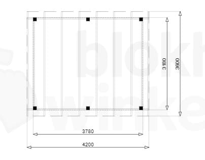 vrijstaande veranda Outback Geïmpregneerde Vrijstaande Veranda 420x360 - Outback - OVV420x360 - 420x360 vrijstaande veranda Outback Geïmpregneerde Vrijstaande Veranda 420x360 - Outback - OVV420x360 - 420x360