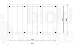 vrijstaande veranda Outback Geïmpregneerde Vrijstaande Veranda 600x360 - Outback - OVV600x360 - 600x360