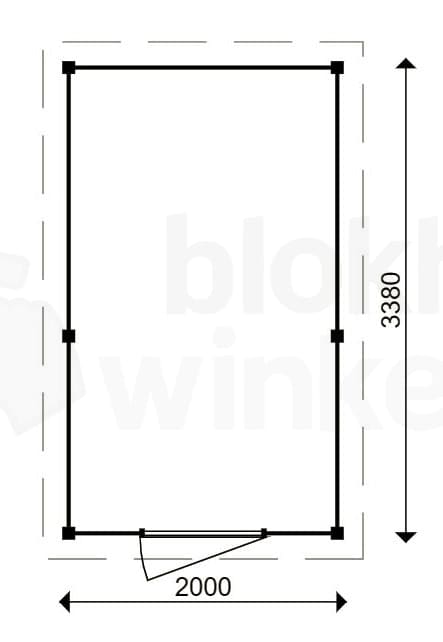 actie blokhut plat dak Oxfordshire 200x338 - ProWood - PWO200338 - 200x338 actie blokhut plat dak Oxfordshire 200x338 - ProWood - PWO200338 - 200x338