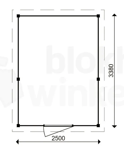 actie blokhut plat dak Oxfordshire 250x338 geïmpregneerd - ProWood - PWO250338-DI - 250x338 actie blokhut plat dak Oxfordshire 250x338 geïmpregneerd - ProWood - PWO250338-DI - 250x338