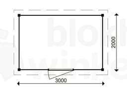 actie blokhut plat dak Oxfordshire 300x200 - ProWood - PWO300200 - 300x200