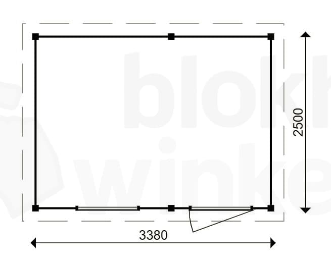 actie blokhut plat dak Oxfordshire 338x250 geïmpregneerd - ProWood - PWO338250-DI - 338x250 actie blokhut plat dak Oxfordshire 338x250 geïmpregneerd - ProWood - PWO338250-DI - 338x250