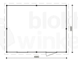 actie blokhut plat dak Oxfordshire 488x388 - ProWood - PWO488388 - 488x388