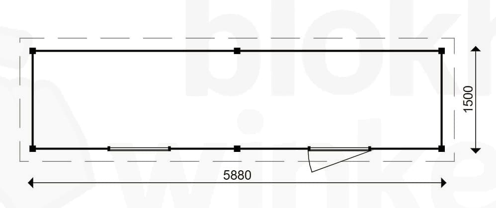 actie blokhut plat dak Oxfordshire 588x150 - ProWood - PWO588150 - 588x150 actie blokhut plat dak Oxfordshire 588x150 - ProWood - PWO588150 - 588x150