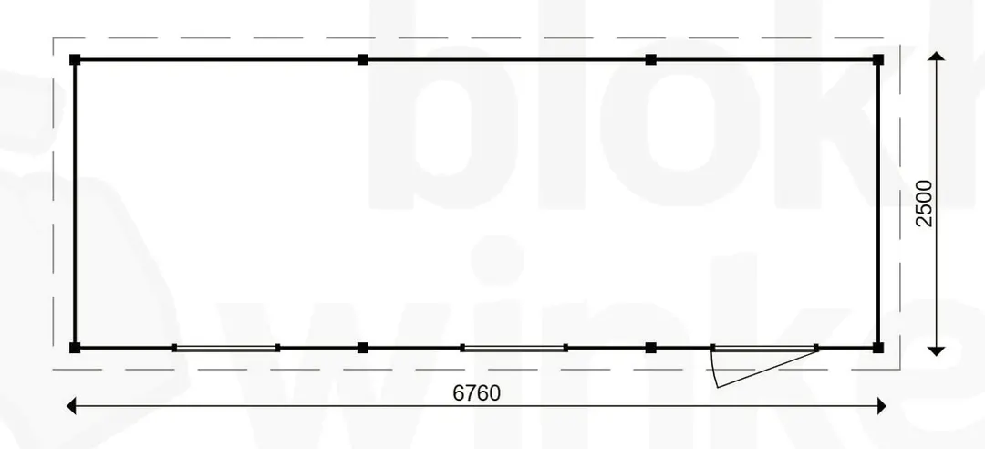 actie blokhut plat dak Oxfordshire 676x250 geïmpregneerd - ProWood - PWO676250-DI - 676x250 actie blokhut plat dak Oxfordshire 676x250 geïmpregneerd - ProWood - PWO676250-DI - 676x250