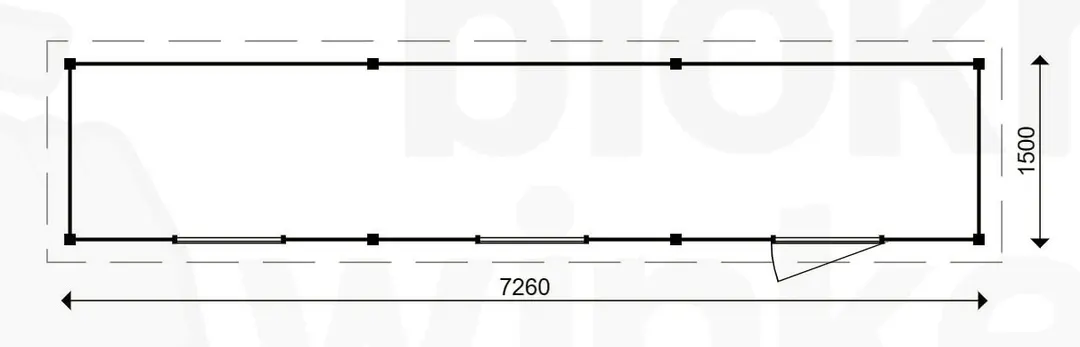 actie blokhut plat dak Oxfordshire 726x150 geïmpregneerd - ProWood - PWO726150-DI - 726x150 actie blokhut plat dak Oxfordshire 726x150 geïmpregneerd - ProWood - PWO726150-DI - 726x150