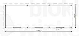 actie blokhut plat dak Oxfordshire 726x250 - ProWood - PWO726250 - 726x250