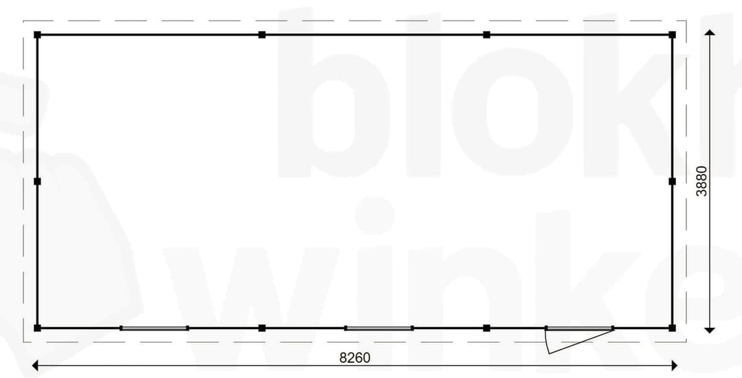 actie blokhut plat dak Oxfordshire 826x388 geïmpregneerd - ProWood - PWO826388-DI - 826x388 actie blokhut plat dak Oxfordshire 826x388 geïmpregneerd - ProWood - PWO826388-DI - 826x388