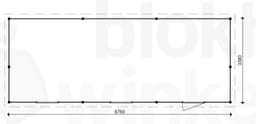 actie blokhut plat dak Oxfordshire 876x338 - ProWood - PWO876338 - 876x338
