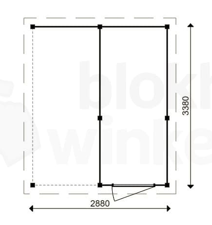 actie blokhut plat dak Oxfordshire Lounge 150x338 geïmpregneerd - ProWood - PWOPO150338-DI - 150x338 actie blokhut plat dak Oxfordshire Lounge 150x338 geïmpregneerd - ProWood - PWOPO150338-DI - 150x338